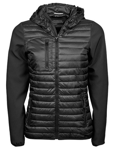 TEE-9629-Womens Hooded Crossover Jacket